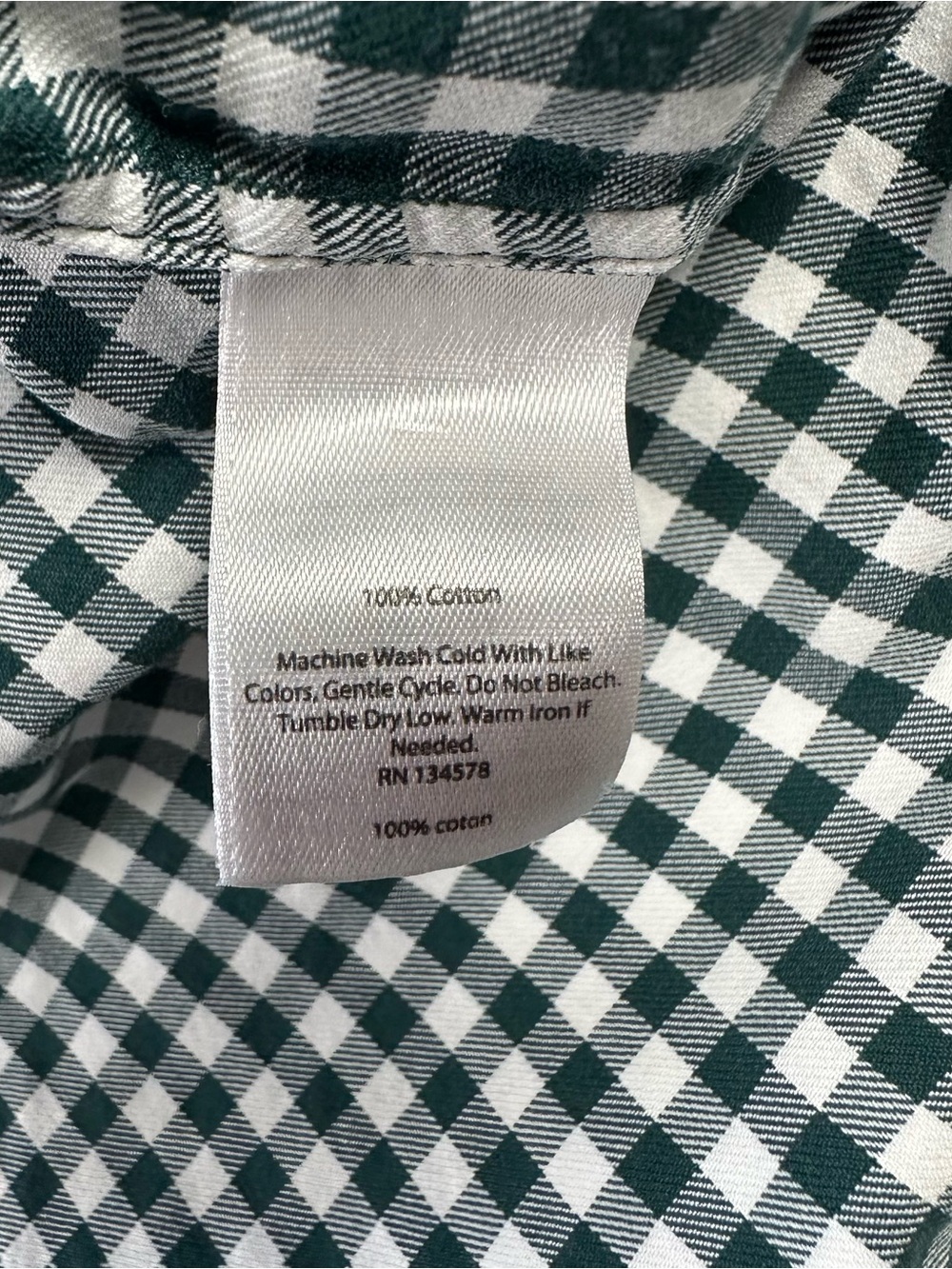 Vineyard Vines Tucker Shirt Mens L Green Gingham Classic Fit Cotton Button Down - Picture 12 of 13